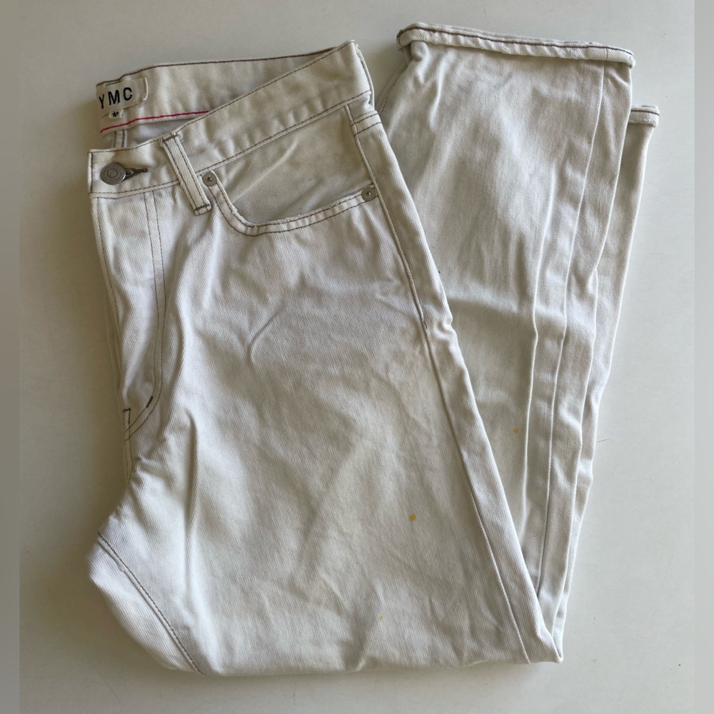 YMC x ORDINARY FITS White Denim Jeans - Size 6
